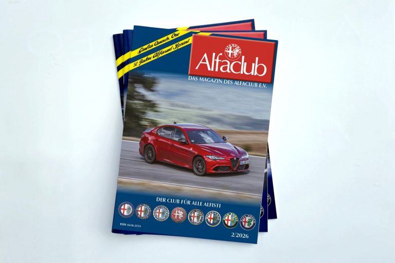 Titelblatt Alfaclub Magazin 02/2026